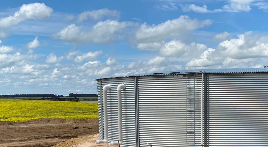 Canola farm Rhino water tank